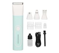 Clippers de chien kit de toilettage 4 têtes de lame de lame de lames professionnelles de la bouche de patte de chien avec poignée confortable