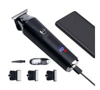 Clippers pour couper les cheveux, tondeuse électrique à cheveux, kit de rasoir de précision imperméable rechargeable sans fil pour la tête chauve Bikini E