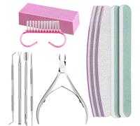 Clippings À Ongles Ensemble, Pédicure Et Manucure Outils De Soins Aux Nails De Nail 100/180 Outils De Manucure En Acier Inoxydable | Outils À Ongles IT Clippers À Ongles, Fichiers À Ongles, Tampon À O