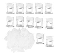 Clips 400 Pièce 1mm Croisillons pour Carrelage Croisillon Autonivelant Professionnel Kit de Système de Nivellement pour Outils de Construction de Murs en Céramique