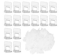 Clips 400 Pièce 3mm Croisillons pour Carrelage Croisillon Autonivelant Professionnel Kit de Système de Nivellement pour Outils de Construction de Murs en Céramique