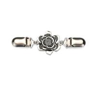 Clips à Cardigan Broches rétro for vêtements for femmes, 3 pièces, pull, chemisier, châle, col de chemise, Clip à motif floral(Style 5)