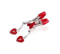 Clips à chaîne rouges, utilisés à des fins décoratives