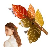 Clips à cheveux avec motifs animaux, pinces d'automne, feuilles d'animal grands clips colorés pour cheveux-vénérienne décoration de cheveux, accessoires de cheveux à la mode, cheveux élégants n
