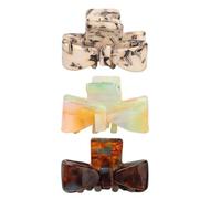 Clips À Cheveux | Clips coiffants de forte tenue et antidérapants pour un usage coiffure | Pince à griffes avec noeud mignon | Idéal Pour L'Été, Demi-Queue, Voyage, Fête, Rendez-Vous, Bureau, Maison E