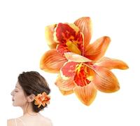 Clips à Cheveux Fleuris Pinces Orchidée Artificielle Antidérapantes | Épingle À Cheveux Fleur pour Mariage Fête de Mariage Été Nouvel An Anniversaire Festival