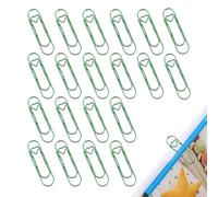 Clips à crayons métalliques - 20 pièces de papeterie élégants et réutilisables | Clip pour stylo en métal pour ordinateur portable | Pour journal, journal, livre, cahier, école, salle, voyage ,