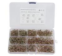 Clips à ressort Colliers de serrage Attaches de conduite de carburant 345 pièces Kit d'assortiment de 9 tailles pour motos VTT bateaux en acier au manganèse 65 avec surface