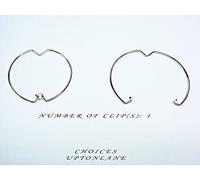 Clips à ressort de maintien Downlight pour ampoule de projecteur par ak, pour ampoule de type GU10 et MR16, Acier inoxydable, Plaqué chrome, NUMBER OF CLIPS: 1