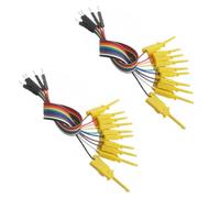 Clips à ressort pour des tests sécurisés, compatibles avec les analyseurs logiques USB Hobby Components, construction en fil de cuivre pour la durabilité et la stabilité du signal, comprend des