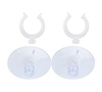 Clips à Ventouse Puissants pour Tubes de Ligne Aérienne D'aquarium, pour Une Installation Durable D'aquarium pour Aquariums Transparents et Lumineux, Paquet de 2 (Peut serrer 22-25mm)