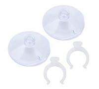 Clips à Ventouse Puissants pour Tubes de Ligne Aérienne D'aquarium, pour Une Installation Durable D'aquarium pour Aquariums Transparents et Lumineux, Paquet de 2 (Peut serrer 16-22mm)