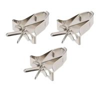 Clips Alimentaires, Porte-Aliments à Cage d'oiseau 3pcs Support de seigne en Acier Inoxydable pour Fruits et légumes Clips pour perroquets, Hamsters, Rats