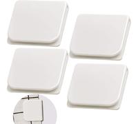 Clips Anti-Éclaboussures de Douche Clips de Rideau Anti-Éclaboussures Coupe-Vent Garde de Protection de Douche Support de Rideau de Douche Auto-Adhésif au Mur(4 Pièces)
