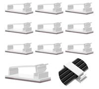 Clips Câbles Adhésifs - 10 Pcs - Auto-adhésifs - Gestion de Câbles - Durable - Blanc