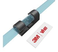 Clips Câbles Adhésifs Rangement de Câbles, XIAOXI Gestion de Câble Support Organiseur de Fils Electriques pour Cordon dans la Voiture, la Maison ou le Bureau - Lot de 40 (Noir)