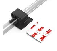 Clips Câbles Adhésifs Rangement de Câbles, XIAOXI R Forme Gestion de Câble Support Organiseur de Fils Electriques pour Cordon dans la Voiture, la Maison ou Le Bureau - Lot de 40 (Noir)