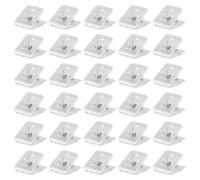 Clips carrés transparents pratiques, fournitures de bureau de type lourd, texture acrylique adaptée à l ' organisation de notes, photos, œuvres d ' art, clips pour documents en acrylique transparent