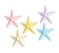Clips Cheveux Étoile De Mer Pour Femmes Et Filles,5 Décorations Colorées Thème,Accessoires Coiffure Sirène - Accessoires pour Plage, Voyage, Rencontres Amoureuses, Vacances et Soirées