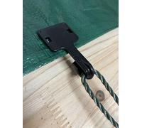 Clips Crochets renforcés pour bâche, Filets d'ombrage, Filets de Sport, auvents de Camping. | Traités Anti UV, Lot de 6.