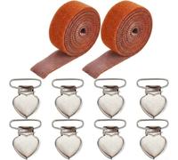 Clips Cœur Fixation Tissu Quilting Point pour croix Clips Cœur | Sangle ajustable 5m, clips cœur solides, maintien tissu tendu, pour idéal broderie main, scroll(Set1)