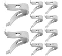 Clips D’étagère en Acier Inoxydable Argenté, Lot de 10
