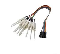 Clips d'analyseur logique à 20 broches de 20 cm de long pour une connectivité sécurisée et des applications de test (blanc)