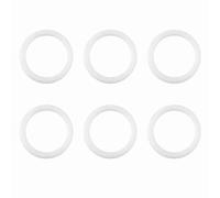 Clips d'anneau en silicone pour bébé, matériaux de haute qualité, confortables pour les cravates, couleurs pratiques, transparent, facile à nettoyer, sûr et sanitaire pour bébé (WHITE)