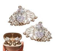 Clips dans Les écouteurs - Décoration élégante en Forme de Diamant dans Le Style Diable | Bijoux pour écouteurs pour Les Affaires de la Mode Quotidienne
