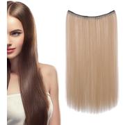 Clips dans les extensions - Ajout pour cheveux longs portables, cheveux naturels conçus avec un attachement sécurisé, couche de style invisible pour les filles qui veulent un look