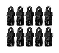 Clips D'arrimage Pour Bâche - Ensemble De 10 Crochets À Dents Antidérapants Robustes, Système De Serrage Solide | Auvent De Camping, Couverture De Piscine, Tente, Filet De Protection Solaire, Camion E