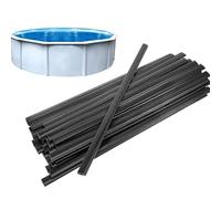Clips de bande de bord de piscine Uplockable Protecteurs marginaux, ensemble de bandes flexibles | Foils faciles à installer, système de serrage protégé par les UV, accessoires de remplacement pour le