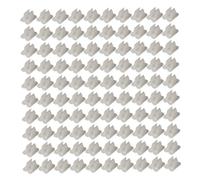 Clips de bande LED, paquet de 100 supports pince fixation en plastique minimalistes pour le montage et l'installation corde lumineuse 5 à 6 mm