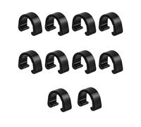 Clips De CâBle De VéLo Boucle en U for cadre de vélo, 10 pièces, for boîtier de câble de frein, Tube de changement de vitesse, Guides de câble, Clips de Tube fixes(Black)