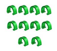 Clips De CâBle De VéLo Boucle en U for cadre de vélo, 10 pièces, for boîtier de câble de frein, Tube de changement de vitesse, Guides de câble, Clips de Tube fixes(Green)