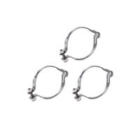 Clips De CâBle De VéLo Pinces de câble for cadre en acier de vélo, 3 pièces, Guides de serrage, accessoires de fixation de câble de changement de vitesse en argent adaptés aux voitures(25.4mm)