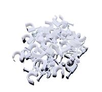 Clips de câble ronds, 3/4/5/6/7/8/9/10 mm, gestion en forme de C, clous en acier au carbone en nylon, support mural de câble circulaire, 30 pièces (ize : diamètre 9 mm-30 pièces)