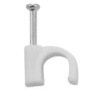 Clips de câble Ronds 300 pièces d'agrafes for câbles, fixation murale for fils et clous
