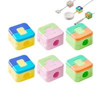 Clips de câbles magnétiques - Organisation du bureau pour la maison, 6 supports de charge pour téléphone, pour maison, bureau, école, collège, dortoir, table de chevet, salle d'étude, plan de travail