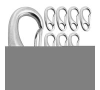 Clips De Carabiner - Crochets Printemps 10pc | Clip Métallique Fiable Connecteur Corde Small Blamp Boucle Liaison Chaîne Clés Idéale pour Le Camping, La Randonnée Et Fixation des Engrenages
