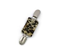 Clips De Chemise Pince à pull élastique for femme, boucle anti-lumière, pince à châle élastique, broche(Leopard Print)