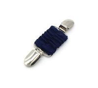Clips De Chemise Pince à pull élastique for femme, boucle anti-lumière, pince à châle élastique, broche(Dark Blue)