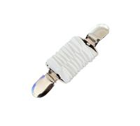 Clips De Chemise Pince à pull élastique for femme, boucle anti-lumière, pince à châle élastique, broche(White)