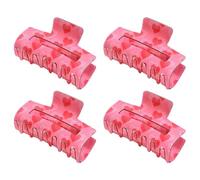 Clips de cheveux épais, clips pour cheveux épais - Rectangle amour motif de griffe folle | pour les couples de fille de la mâchoire rectangle de mâchoire, clips de griffes ensemble de 4 pour un usage