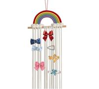 Clips De Cheveux Hangle De Rangement - Porte-cordons De Cheveux Suspendus | Hair Bowknot Rack Mount Mural | Rainbow Design Bow Organisateur Pour Les Arcs De Cheveux Des Filles | Clip De Rangement De L