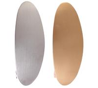 Clips de cheveux plats, clips français pour les cheveux, Grands barrettes sans glissement, Face Oval Silver Metal French Hair Barrettes Clips Accessoires pour femmes et filles