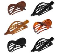 Clips de cheveux plats - épingles à cheveux horizontales non glissantes, poignées de cheveux vintage | 6pcs Barrettes de cheveux confortables pour femmes, filles et adultes, forts pinces à cheveux