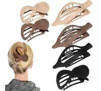 Clips de cheveux plats, pinces à cheveux plates pour femmes | Horizontal Hairpin Barrette Barrette Cirgrips Banana Clips,Hairgrips confortables vintage, accessoires de couvre-chefs pour la famille, le