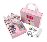 Clips de cheveux pour, clips de cheveux pour filles,Bows Clips de cheveux pour filles pour | Ensemble de 18 élégantes prison de princesse, coiffe ensemble de ballet scolaire pour f