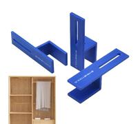 Clips de cloison d'armoire, gabarit de positionnement de mesure de 18 mm, dispositif de marquage du bois, ensemble de gabarits de travail du bois, 3 outils de fermeture fixes pour une installation